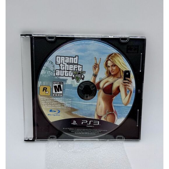 Grand Theft Auto Five V GTA‎ 5 PlayStation 3 PS3 Disc Only Tested - Picture 1 of 1